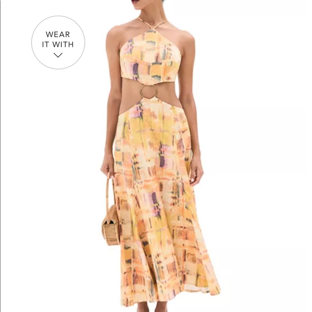 Cult Gaia “Nadeesha” printed cutout dress SZ Small. NWT